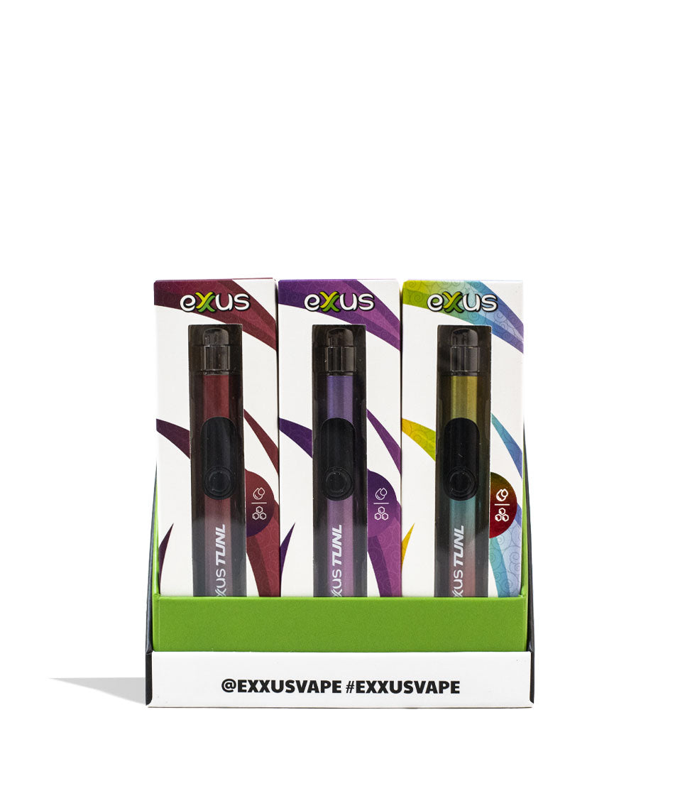 Exxus Vape TUNL Cartridge Vaporizer 12pk Open View on White Background