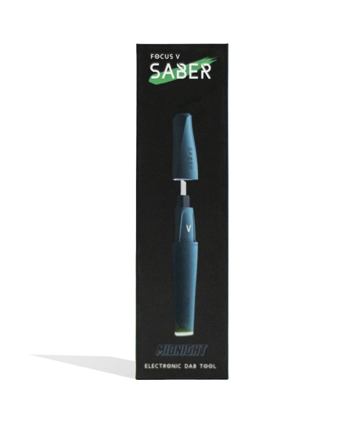 Midnight Blue Focus V Saber Hot Knife Packaging Front View on White Background