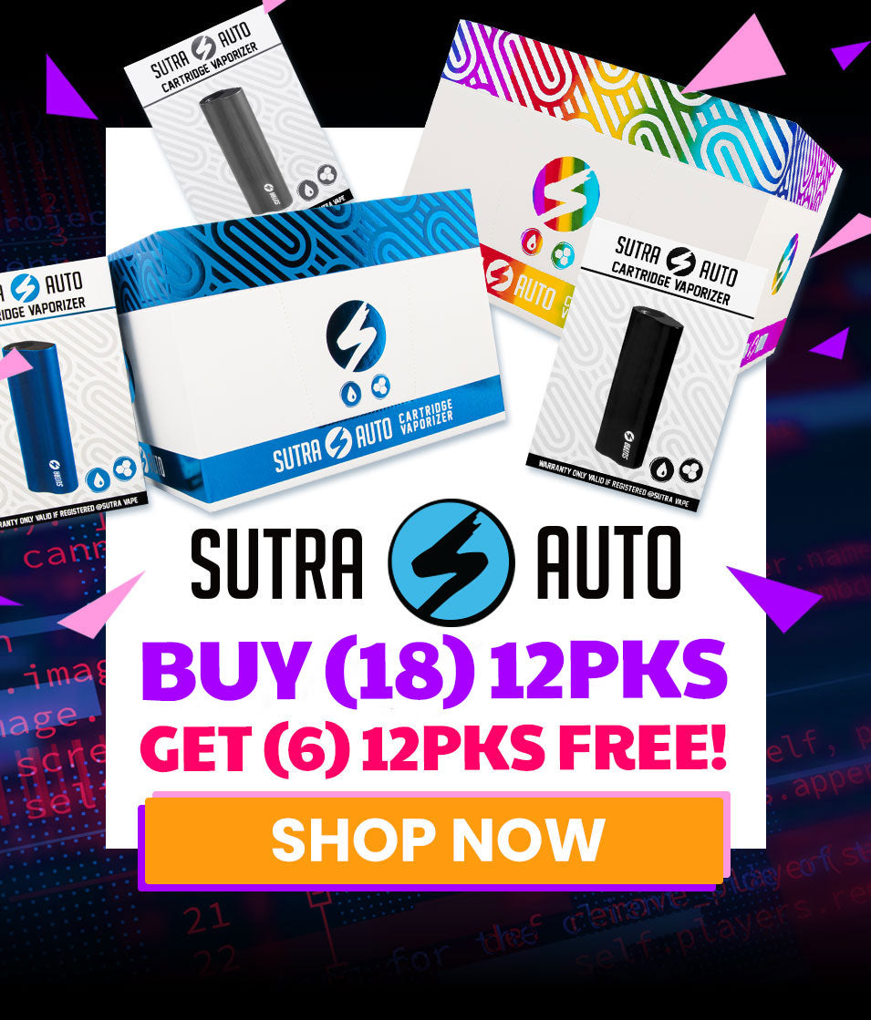 Cyber Monday Sale - Buy 18 Sutra Auto 12pks, Get 6 12pks Free at Got Vape Wholesale