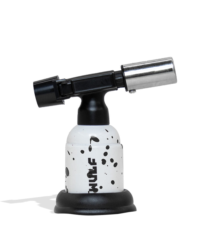 White Black Spatter Wulf Mods Blast Butane Torch 9pk on white background