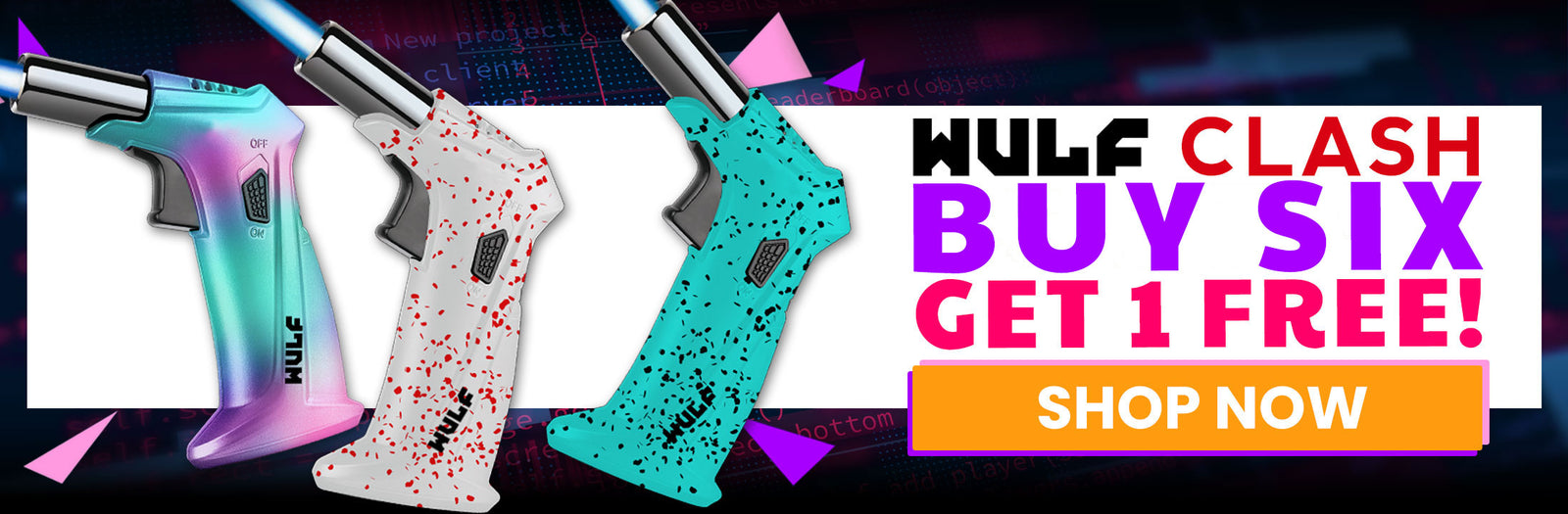 Cyber Monday Sale - Buy 6 Wulf Clashes, Get 1 Free at Got Vape Wholesale