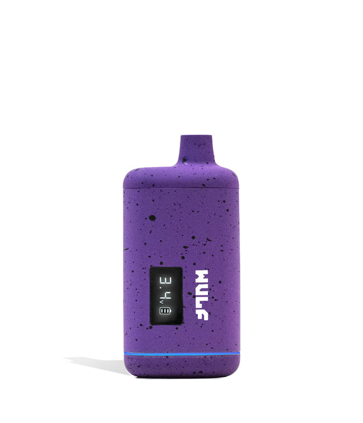 Purple Black Spatter Wulf Mods Recon Cartridge Vaporizer 9pk Front View on White Background