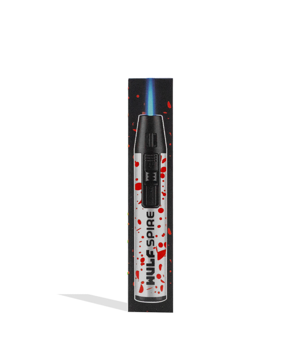 Wulf Mods Spire Pen Torch 18pk white red spatter packaging on white background