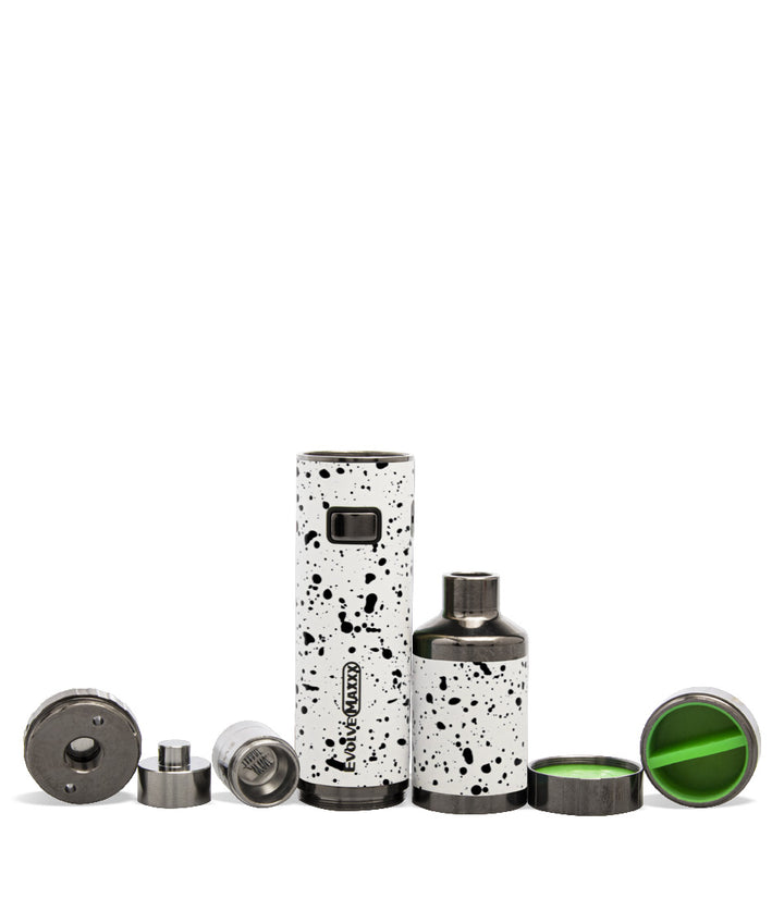 White Black Spatter apart Wulf Mods Evolve Maxxx 3 in 1 Kit on white background