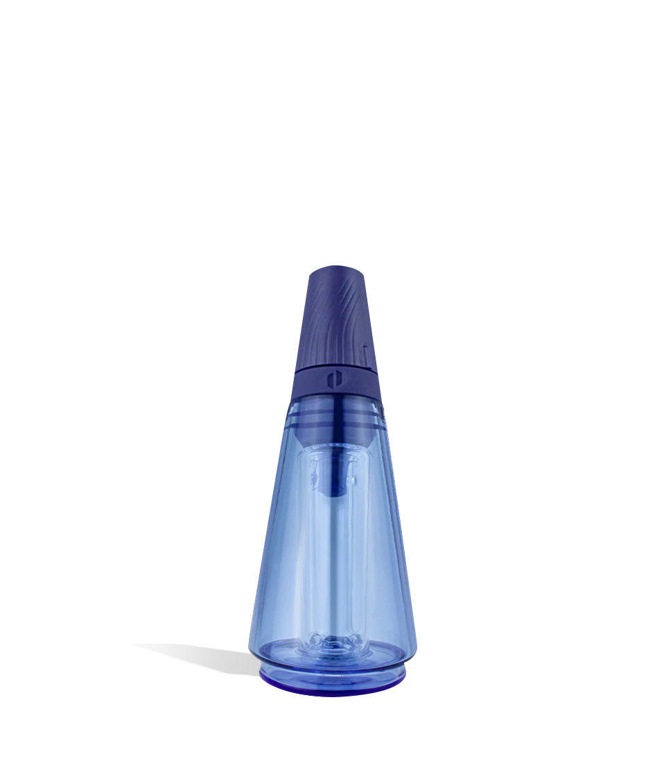 Royal Blue Puffco Peak Travel Glass on white studio background