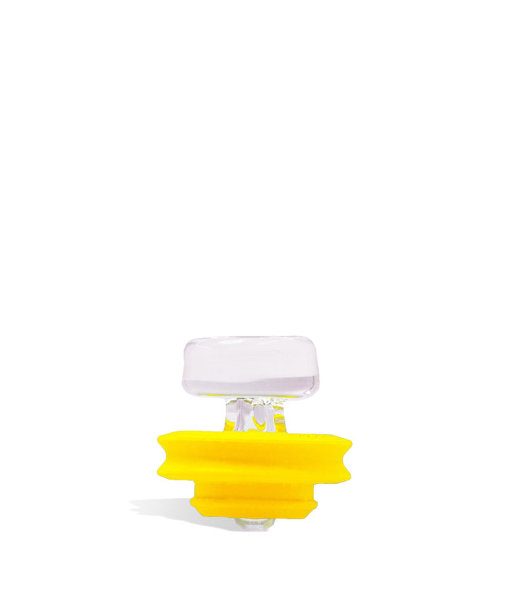 Yellow Puffco Peak Pro Ball Cap on white studio background