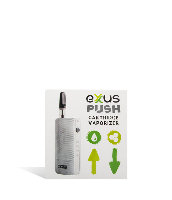 Arctic White single pack Exxus Vape Push Cartridge Vaporizer 12pk on white background