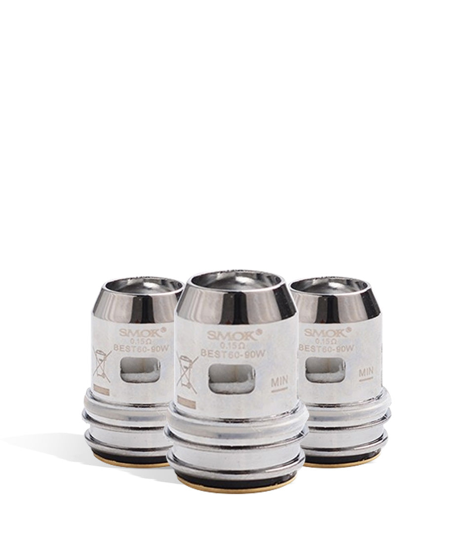 SMOK TFV16 Light Dual Mesh Coils 0.15 ohm 3pk on white background