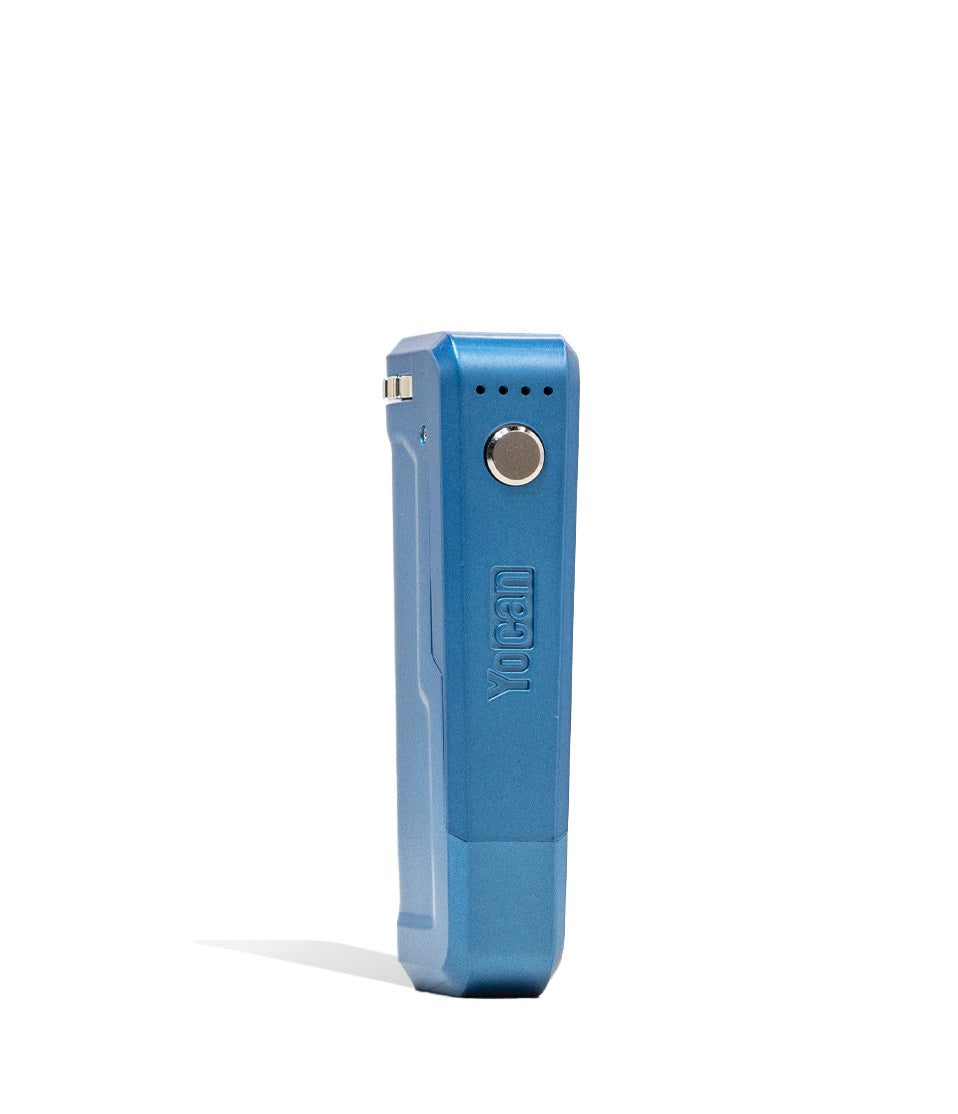 Sky Blue Yocan Uni Plus Adjustable Cartridge Vaporizer Front View on White Background